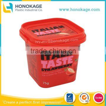 IML Plastic Ice Cream Container/Bucket/Box/Tub/Cup Packaging Wholesale  Manufacturer Supplier