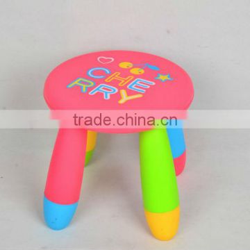 round shape hot selling good qualtiy cheap price fashion plastic children stool