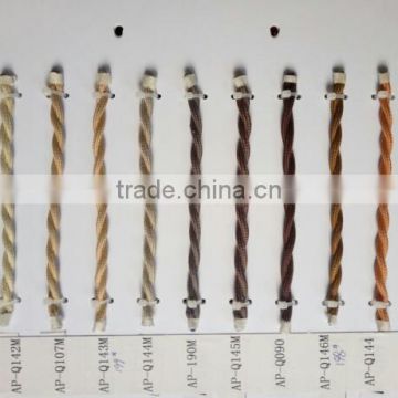 electrical wire fabric weaving cable colorful 2 cord textile braided wire