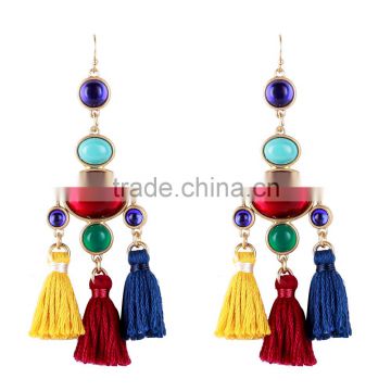 Bohemian jewelry painting colors drop earrings for women