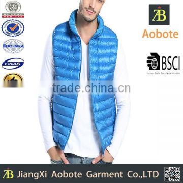 2015 New Design Portable Spring Gilet Men With Stand Up Collar