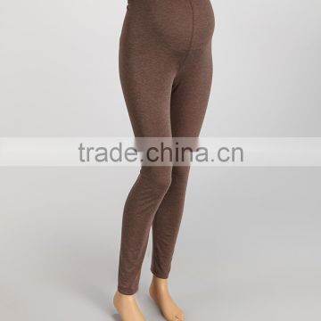 Hot Selling Maternity Trousers With Heather Cocoa Over-Belly Maternity Leggings Pants Women Wear WP80817-7