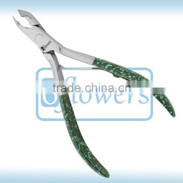 Cuticle Nippers single spring,enamel coating handle