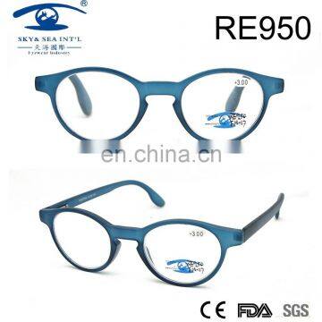 2017spring fashion blue color oval frame PC reading glasses