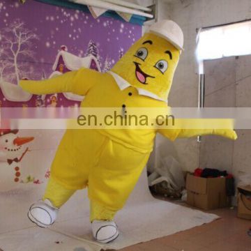 yellow toy fur mascot costume