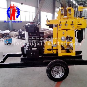 XYX-200 Diesel engine water well drill rig walking borehole drilling machine easy to move
