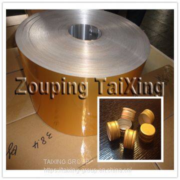 8011 h14 golden aluminium coil for ropp caps