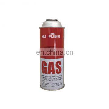 China mini aerosol can empty and empty butane gas bottle 227g