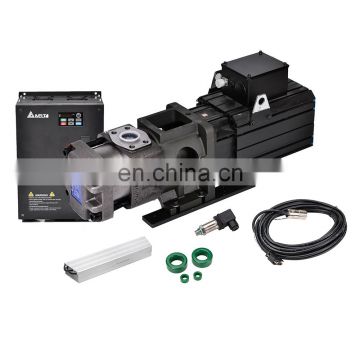 Hydraulic servo system for Injection molding machine with inner gear pump