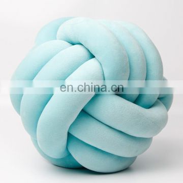 DIY roll velvet knot cushion polyester ball fiber filling pillow for baby and home decoration