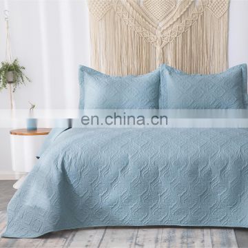 Wholesale Soft Summer Super King Size White Comforter 100% Polyester Woven Quilt Bedspread Set