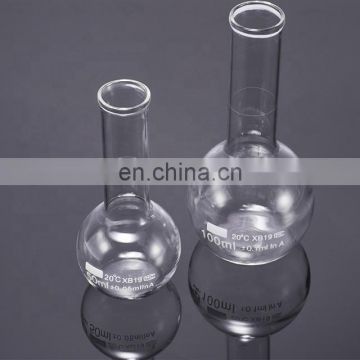 Wholesale Laboratory 50ml 100ml plain glass steel volumetric flask