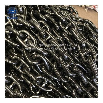 87MM GRADE 2 U3 Q3 NV3 K3 AM3 Stud Link Anchor Chain With DNV ABS---China shipping anchor chain