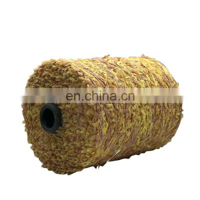 China manufacturer wholesale  fancy cotton polyester space dyed butterfly yarn for fabric