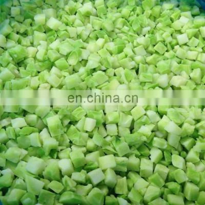 2020 crop 10mm 20mm IQF Frozen Diced Broccoli Stalk