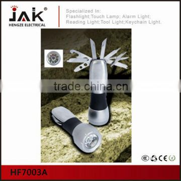 JAK multipurpose 9 white + 1 red LED tool light with sos