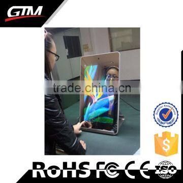 Customized Windows touchscreen montion sensor camera magic mirror display