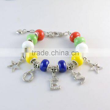 Custom Order of Eastern Star Sweet Diva bead charms bangle bracelet Jewelry                        
                                                Quality Choice