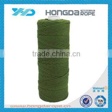 olive green 4mm cotton rope soft braided cotton rope