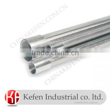 BS31 electrical wiring conduit pipe & steel cable conduit tube & 2 inch BS31 hot-dipped galvanized conduit