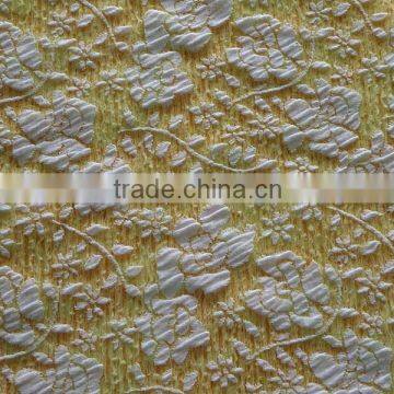 97% polyester 3% spandex thin jacquard knit fabric with small flower pattern