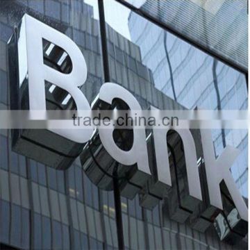 3D high quality outdoor stainless steel letter signs