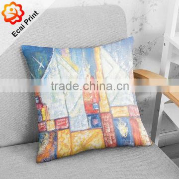 newest beautiful good-looking heat transfer printed Cushion with painting