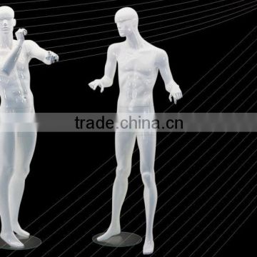 hot seller male mannequin with high glossy white color