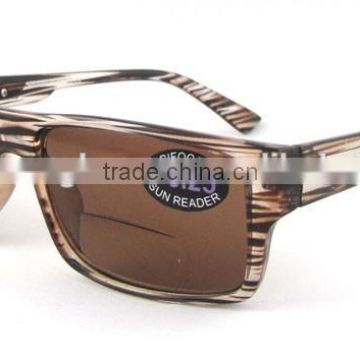 Bifocal Sun Reader,UV-protection sun reading glasses,wood effect reader