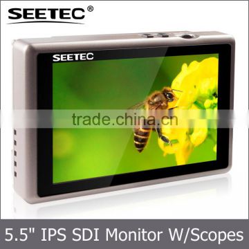 5.5 inch full hd 1080p cctv lcd monitor with ips panel internal colorbar embedded audio meter high resolution