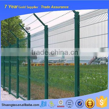 Double heavy gauge loop wire security fence