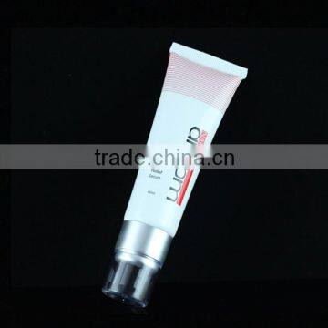 dia. 30mm silver UV pump head screen printing cosmetic plastic tube for skin