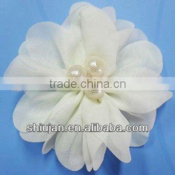 White Organza Cloth Flower