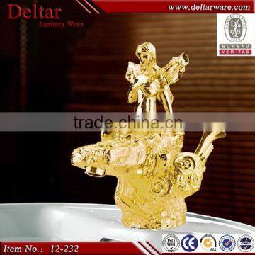 China Faucet Factory Dircet ,New Style Golden Basin Mixer