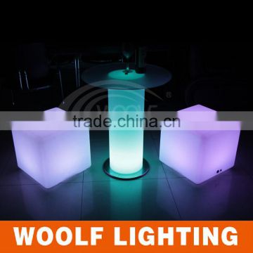 Rechargeable and Waterproof LED Cylinder Table for Party Events and Indoor Decoration LED Lighting Furniture