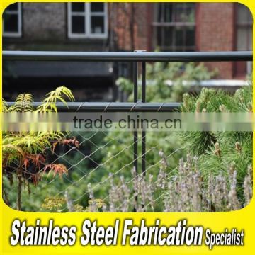 Fabrication Project Stainless Steel Balcony Wire Mesh Deck Railing