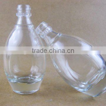 small glass wine bottle / glassware