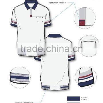 Italy Design services for men's hidden pocket Polo Shirt ODM