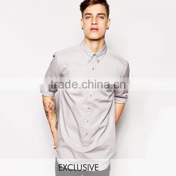 Standard exclusive longline shirt button down compression shirt