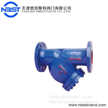 DN200 Cast Iron Flanged Industrial Y Strainer Y-type Water Filter
