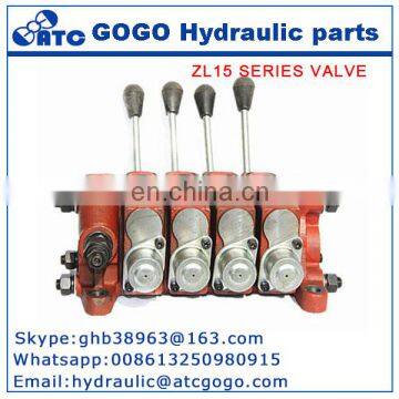 ZL15-2 hydraulic control valve for excavator log splitter multiway control valve