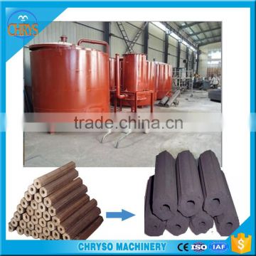 Sawdust charcoal briquettes coal with stove three bile carbonization furnace