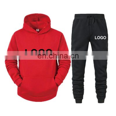 Men's and women's pullover casual gym sport wool hoodie Winter High Quality Hoodie set