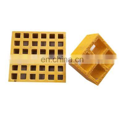 38*38mm Fiberglass Molded Grating Square Mesh 38X38X38 FRP GRP Grating