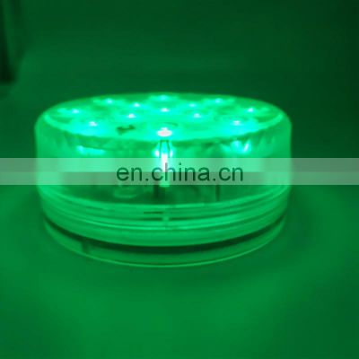Ip68 Waterproof Submersible Battery Operated Plastic underwater 13 Led Swimming Pool Light