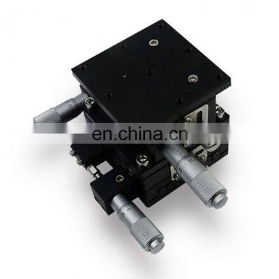 60*60mm XYZ60-L High Precision XYZ Axis Trimming Platform Sliding Table Linear Stage Manual