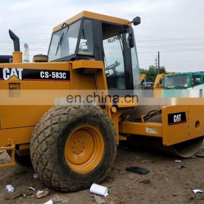 Nice quality cat original compactor machinery cat 583c road roller for sale now