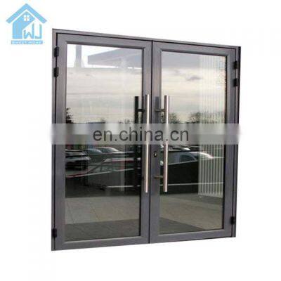 AS2047 Hotel Thermal Break Modern Frost Glass Interior Aluminum French Design Door