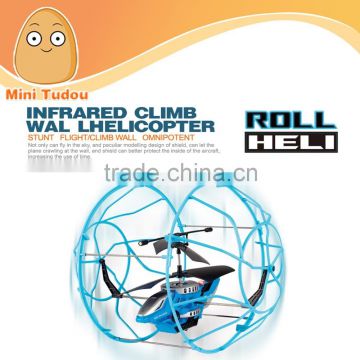AMAZON ebay hot selling products OEM TOYS RC Hobby Radio Control Helicopter Infrared RC Helicopter 2.4G 4CH Climb Wall drone