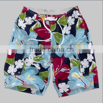 oil panting liked Men's fashion beach shorts,beautiful print fabric,colorful board shorts